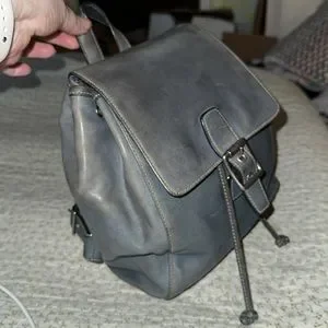 バッグ Rare Vintage COACH Navy Leather Backpack COACH VINTAGE NAVY BLUE LEATHER TOP HANDLE BACKPACK | eBay